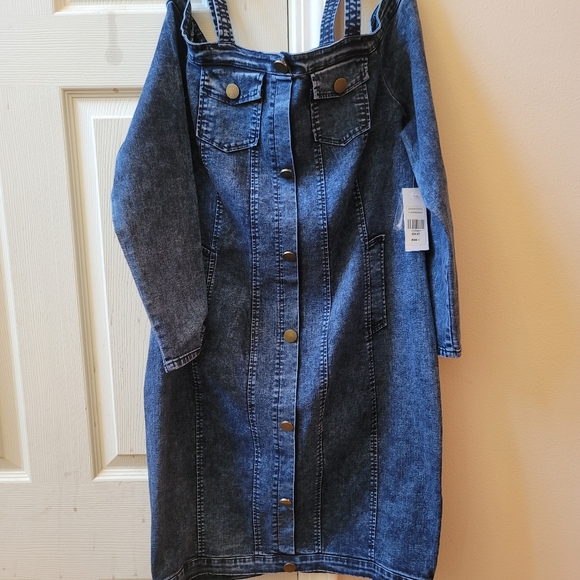 fashion to figvre Dresses & Skirts - Fashion to  figure Woman's jeans dress